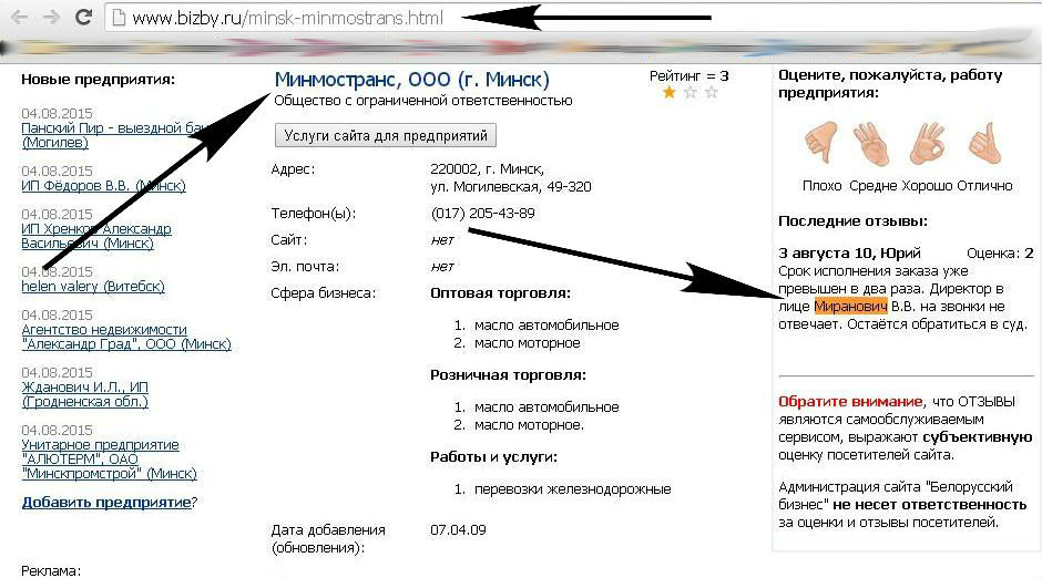 Минмостранс Миранович В.В.